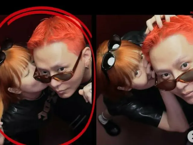 ヒョナ、夫ヨン・ジュンヒョンの頬にキス…新婚夫婦の“ラブラブスキンシップ”