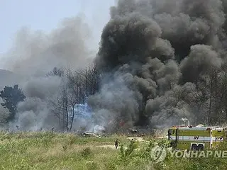 韓国南東部で海軍の海上哨戒機が墜落　４人搭乗