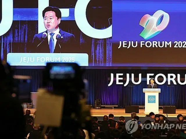 済州フォーラム開会式　韓国大統領代行ら「危機克服のための協力と革新」強調