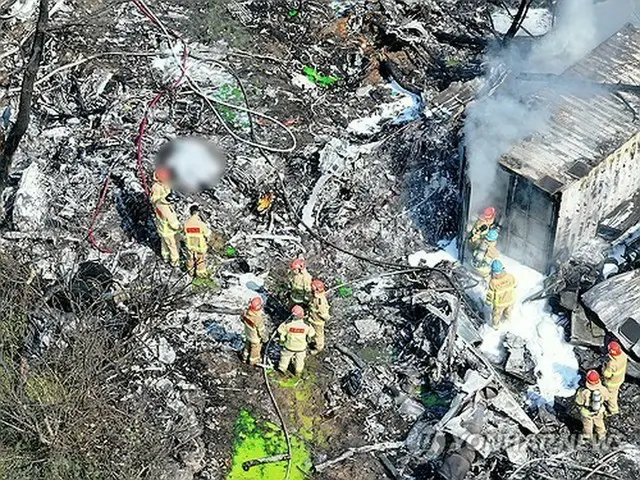海軍の哨戒機が墜落した事故現場＝２９日、浦項（聯合ニュース）≪転載・転用禁止≫