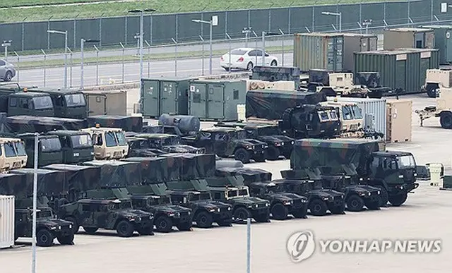 韓国・ソウル南方、平沢にある在韓米軍の基地＝（聯合ニュース）