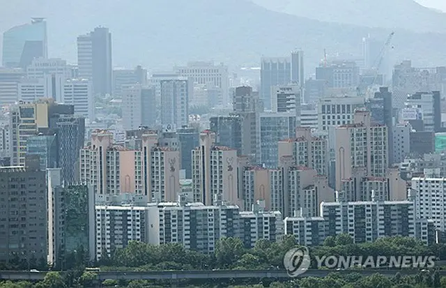 ソウル市内のマンション群＝（聯合ニュース）