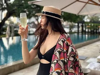 女優パク・ハソン、夫リュ・スヨンも驚く果敢な露出…水着のスタイルが「ブランド 」