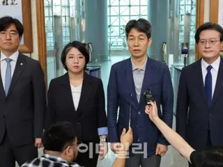 民主党など3党、警察庁を訪れ「リバクスクール」への厳しい捜査を要求