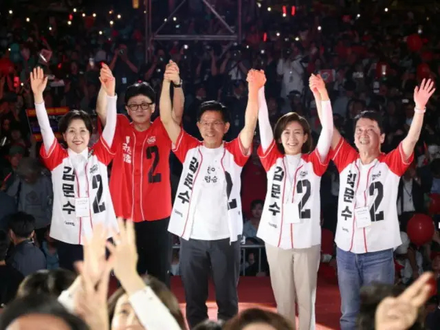 金文洙氏、最終演説で「防弾独裁阻止」を訴え＝韓国大統領選