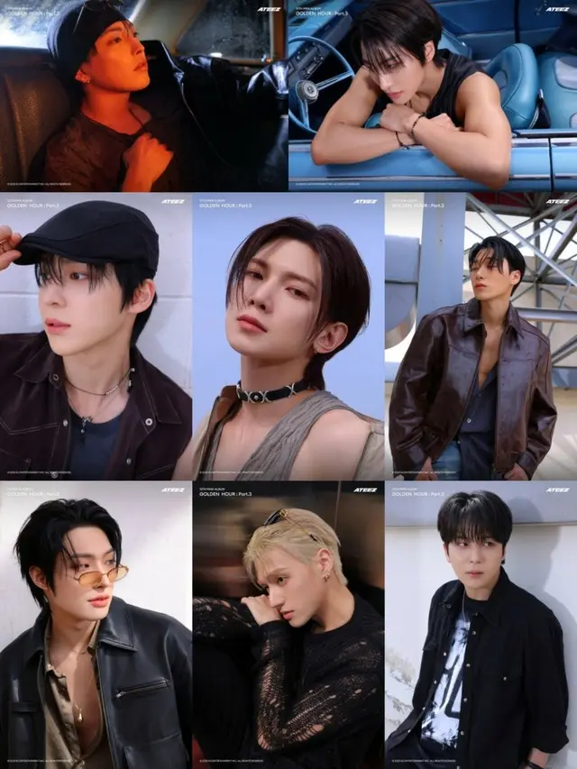 「ATEEZ」、12thミニアルバム「GOLDEN HOUR：Part.3」のアルバムフォト第2弾を公開 …視線を圧倒させる魅惑＆致命的なオーラ発散02