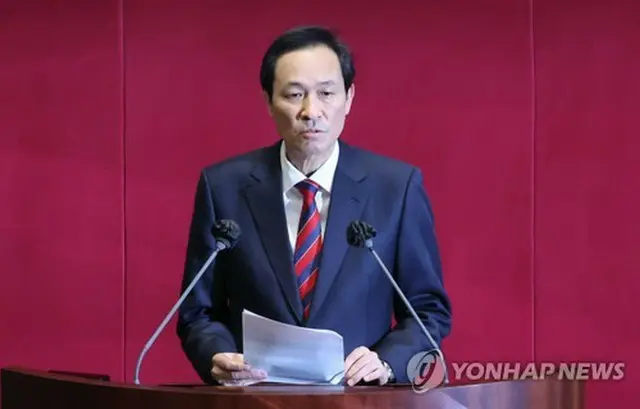 与党「共に民主党」の禹相虎元議員＝（聯合ニュース）
