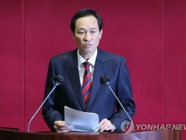 与党「共に民主党」の禹相虎元議員＝（聯合ニュース）
