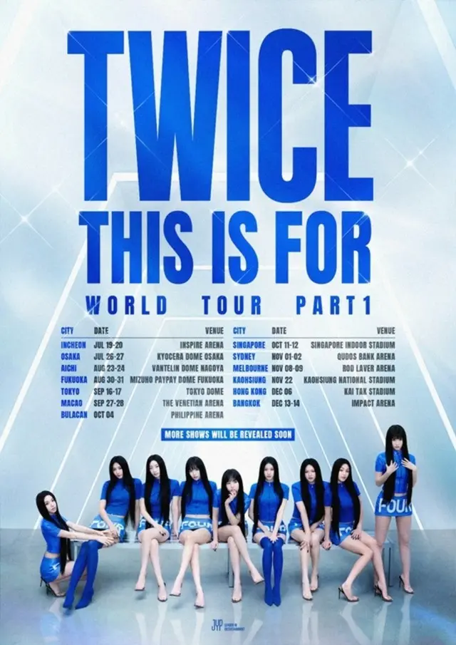【公式】TWICE、7月新たなワールドツアーに突入…全地域360度フル開放スケール
