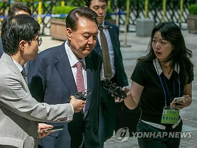 尹氏が６回目公判に出廷　大統領選後初めて＝報道陣の質問には答えず