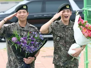 「BTS」RM＆V、凛々しく除隊…部隊から舞台に復帰