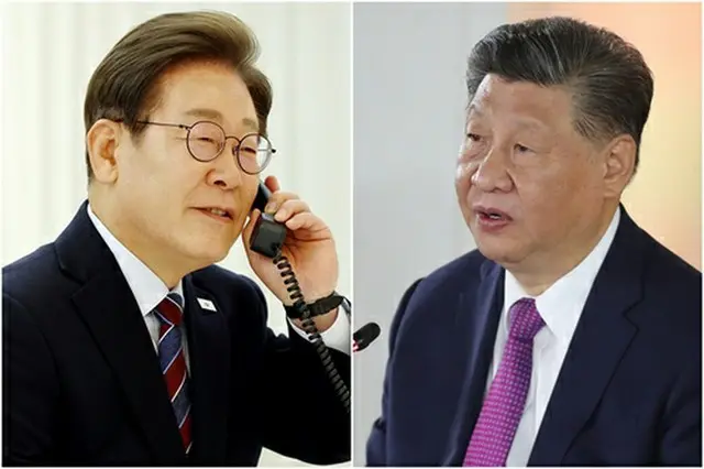 李在明大統領（左）と中国の習近平国家主席＝（聯合ニュース）
