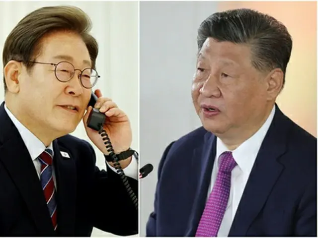 李在明大統領（左）と中国の習近平国家主席＝（聯合ニュース）