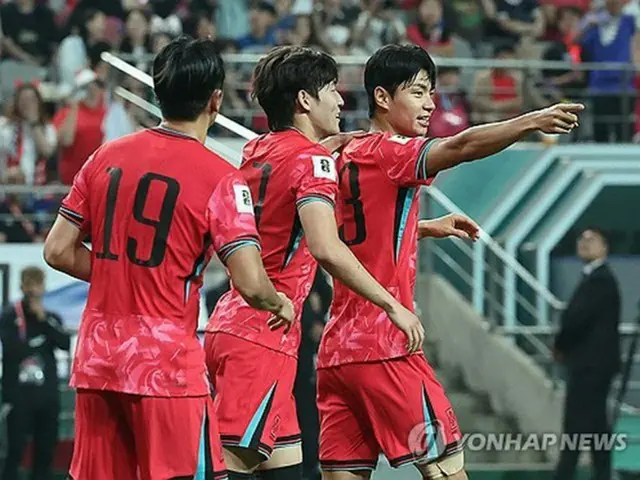 サッカー韓国代表　クウェートに大勝＝Ｗ杯最終予選