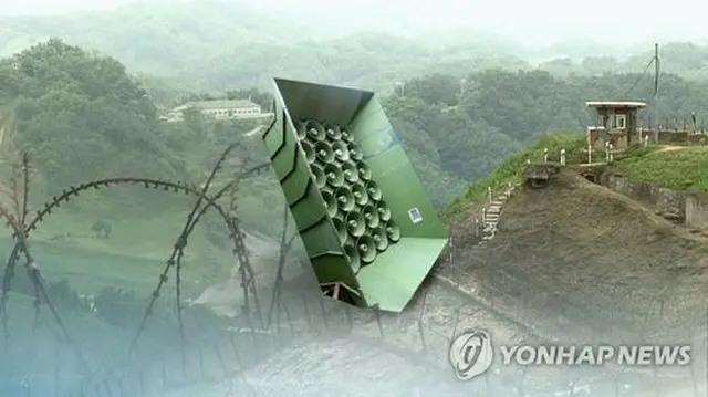 北朝鮮が韓国に向けた「騒音放送」を中断したもようだ＝（聯合ニュースＴＶ）