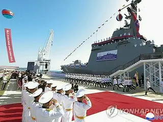 北朝鮮　駆逐艦の復旧終え再び進水式＝米朝対話拒否の意思も