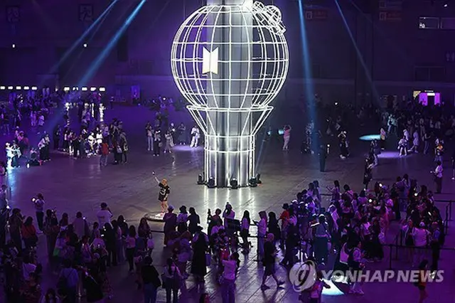 「２０２５　ＢＴＳ　ＦＥＳＴＡ」の会場＝１３日、高陽（聯合ニュース）