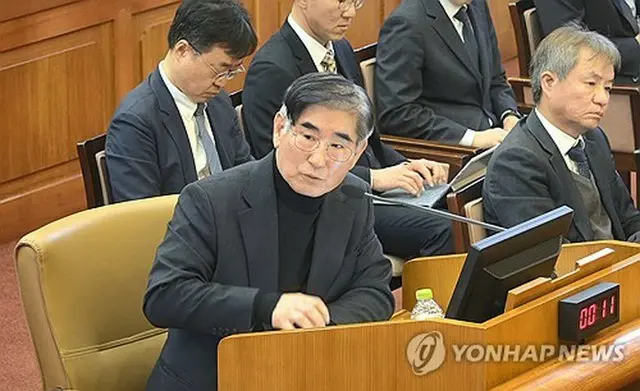 金龍顕・前国防部長官（憲法裁判所提供）＝（聯合ニュース）≪転載・転用禁止≫