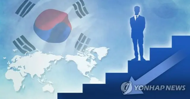韓国の世界競争力は２７位で前年より７ランク下落した（イラスト）＝（聯合ニュース）