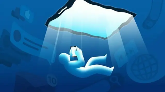 小・中・高校生の１７．２％がインターネットやスマホの「過依存危険群」に分類された（イラスト）＝（聯合ニュース）