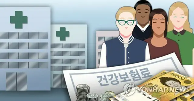 韓国に在留する外国人の国民健康保険の財政黒字規模が拡大している（イラスト）＝（聯合ニュース）