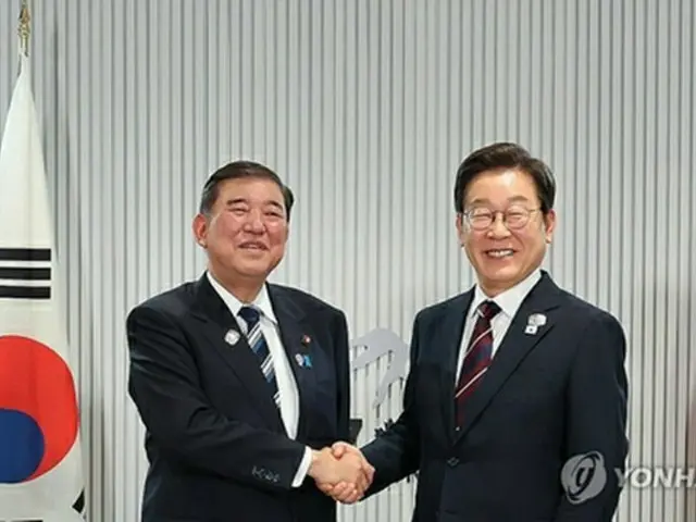 石破首相　在日韓国大使館の国交６０年式典に出席