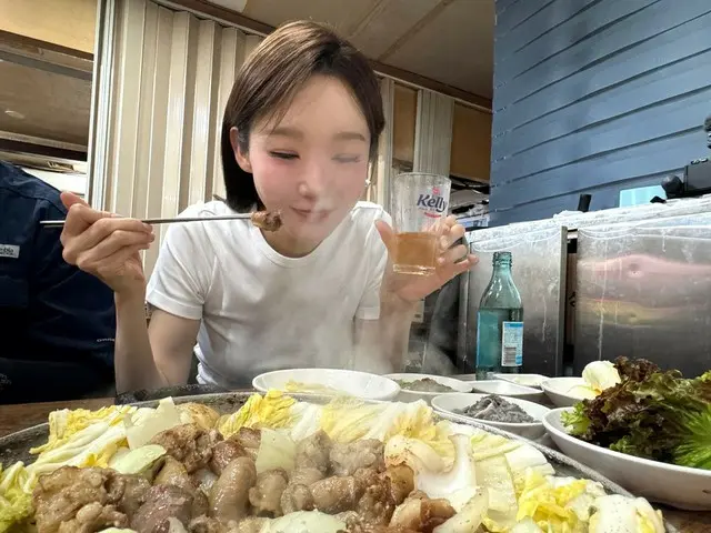 カン・ミンギョン（ダビチ）、こんなに食べても太らない…「きょうも“清純”女神」