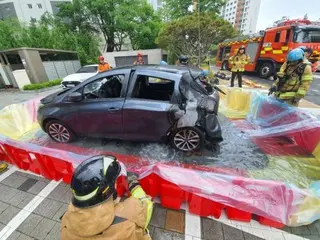 昨夏の悪夢再び、マンション地下駐車場でEV火災発生＝韓国
