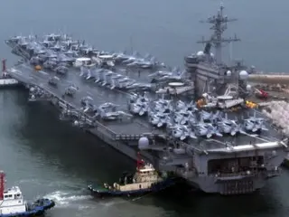 「尹元大統領が乗った米軍航空母艦」をドローンで撮影した中国人留学生、拘束＝ 韓国