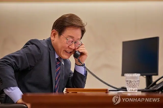 李大統領（大統領室提供）＝（聯合ニュース）≪転載・転用禁止≫