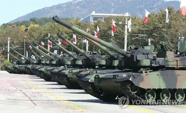 戦車Ｋ２（資料写真）＝（聯合ニュース）