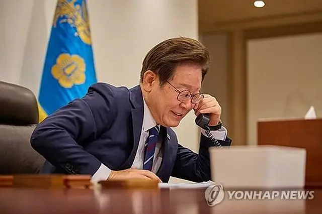 李在明（イ・ジェミョン）大統領（大統領室提供）＝（聯合ニュース）≪転載・転用禁止≫