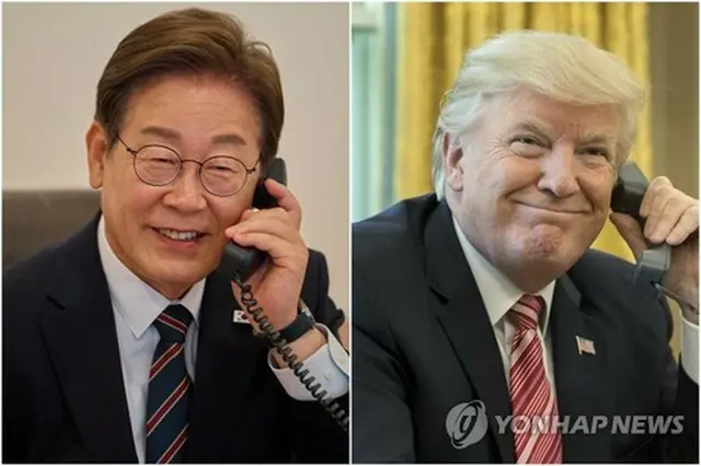 韓国の李大統領（左）と米国のトランプ大統領＝（ＥＰＡ＝聯合ニュース）≪転載・転用禁止≫