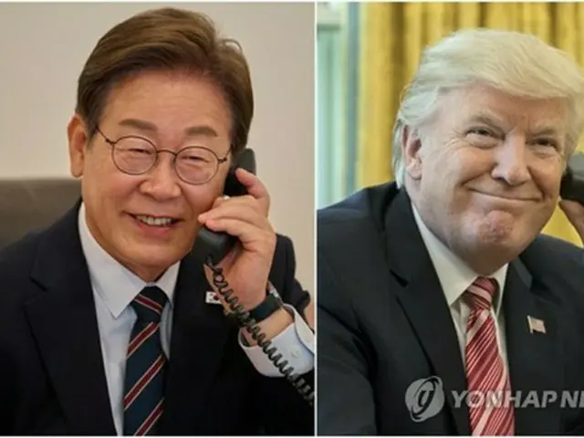 韓国の李大統領（左）と米国のトランプ大統領＝（ＥＰＡ＝聯合ニュース）≪転載・転用禁止≫