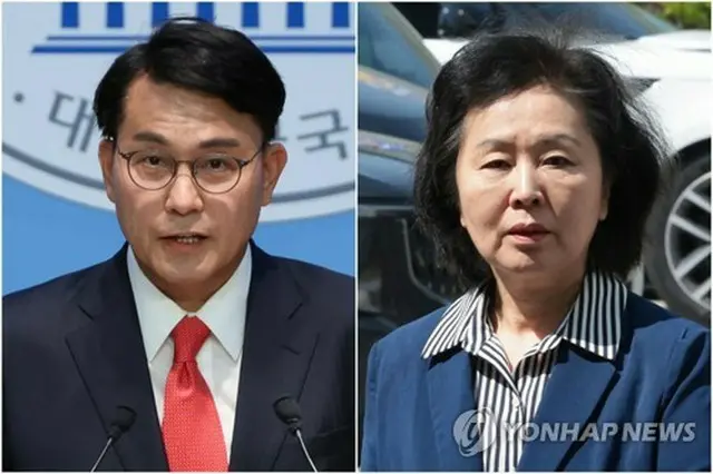 尹相現氏（左）と金映宣氏（資料写真）＝（聯合ニュース）