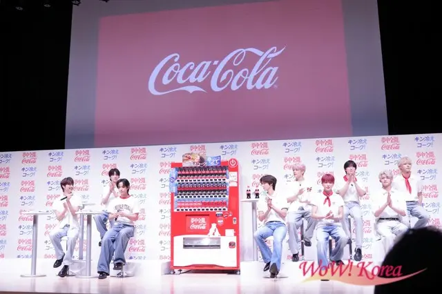 【イベントレポ】「&TEAM」、コカ・コーラ「いつもより 2℃冷たい自動販売機」体験取材会に登壇「みなさんもキン冷えコークとともにこの夏を夢中全開で楽しみましょう!」3