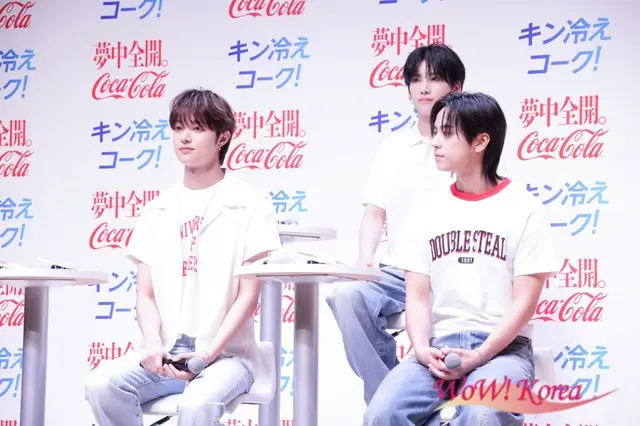 【イベントレポ】「&TEAM」、コカ・コーラ「いつもより 2℃冷たい自動販売機」体験取材会に登壇「みなさんもキン冷えコークとともにこの夏を夢中全開で楽しみましょう!」4