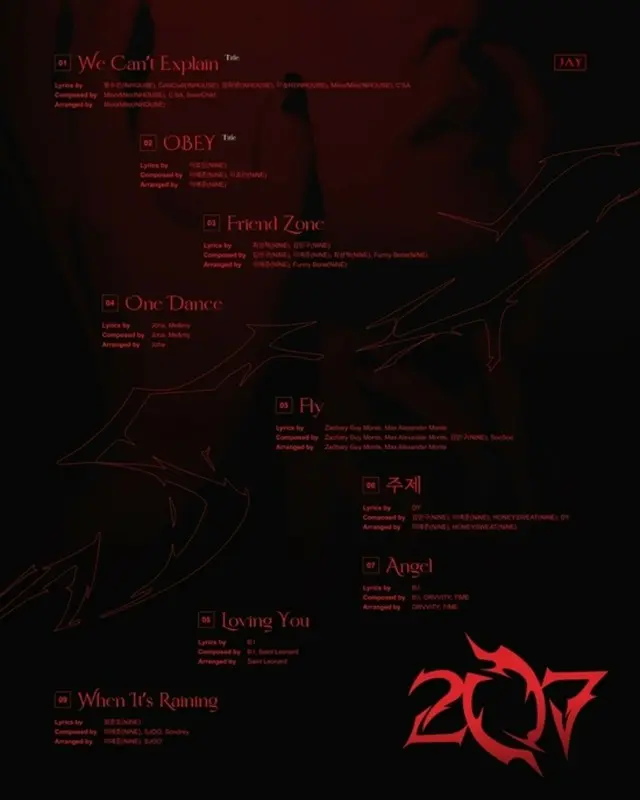 「iKON」JAY、新譜「207」のトラックリスト公開！タイトル曲は「We Can’t Explain」＆「OBEY」
