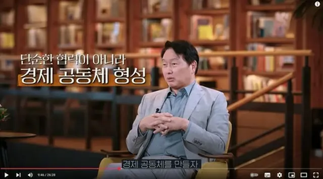崔泰源氏（ユーチューブチャンネル「キム・ジユンの知識ＰＬＡＹ」より）＝（聯合ニュース）≪転載・転用禁止≫