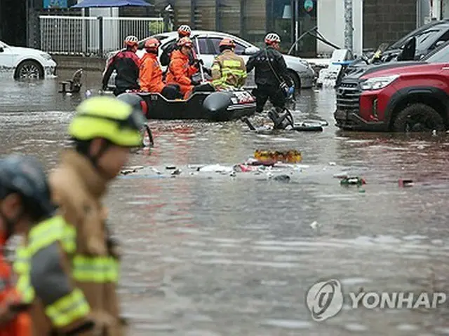 大雨で死者４人行方不明２人　５６６１人が一時避難＝韓国