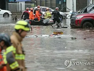 大雨で死者４人行方不明２人　５６６１人が一時避難＝韓国