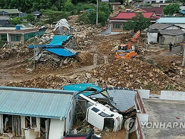 記録的な大雨で１８人死亡・９人不明　約１万４千人が一時避難＝韓国