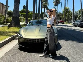 「BLACKPINK」LISA、スーパーカーでアメリカドライブ…ラグジュアリーな日常公開
