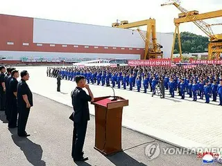 北朝鮮　新型駆逐艦の追加建造を表明＝来年１０月までに
