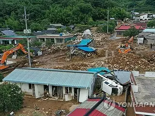 大雨で１９人死亡・９人不明　施設被害は４４％が復旧＝韓国