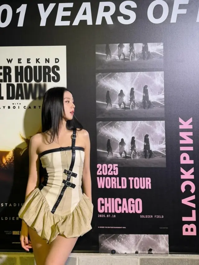 「BLACKPINK」JISOO、ワールドツアー中も人形美貌を披露…少女漫画から出て来たのかと01