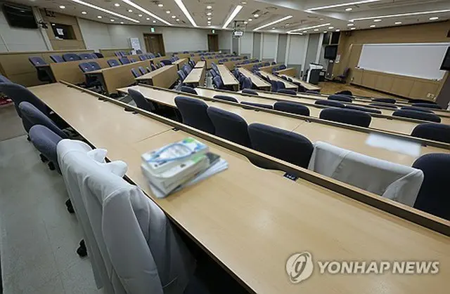 ソウル市内の医科大学の教室＝（聯合ニュース）
