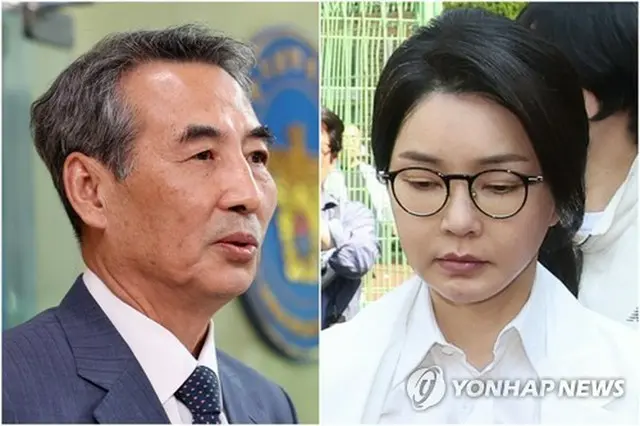 特別検察官の閔中基氏（左）と金建希氏（共同取材）＝（聯合ニュース）