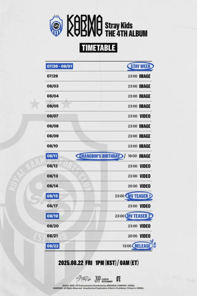 “8月カムバック”「Stray Kids」、4thフルアルバム「KARMA」のコンテンツ満載02
