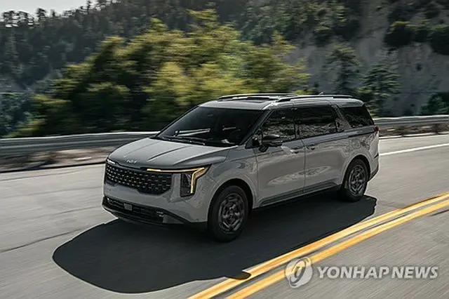 多目的レジャー車「カーニバル」（起亜提供）＝（聯合ニュース）≪転載・転用禁止≫